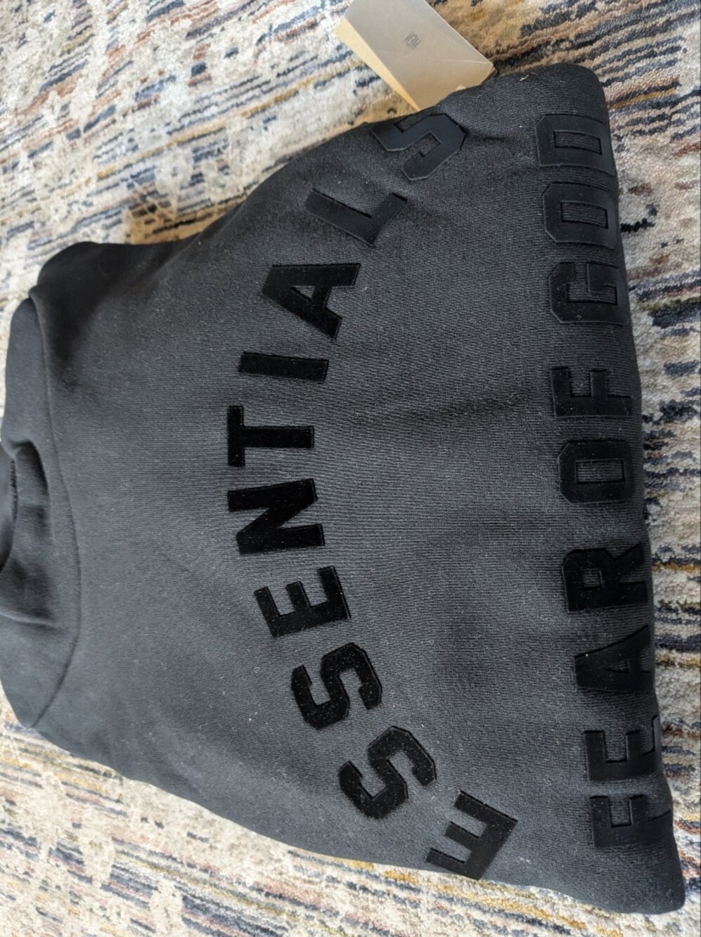 Fear of God Essentials Core Hoodie Jet Black XXS